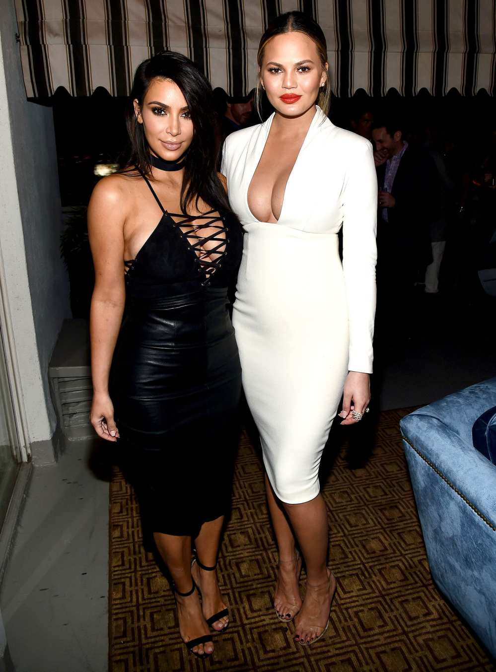 Kim Kardashian and Chrissy Teigen