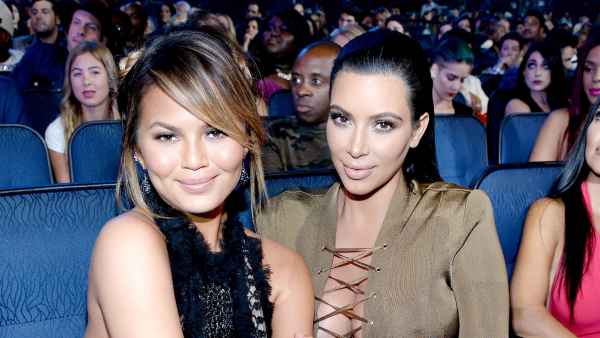 Chrissy Teigen and Kim Kardashian