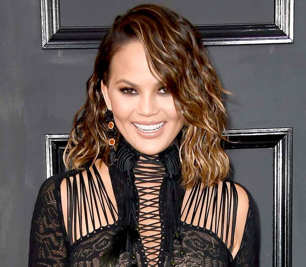 Chrissy Teigen attends The 59th Grammy Awards at the Staples Center on February 12, 2017 in Los Angeles, California.