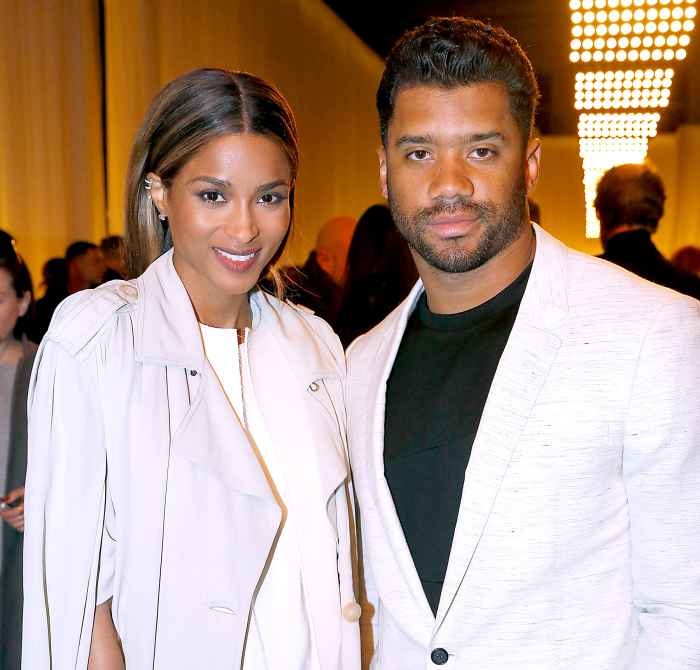 Ciara and Quaterback of Seattle Seahawks Russell Wilson attend the Lanvin show as part of the Paris Fashion Week Womenswear Fall/Winter 2016/2017 on March 3, 2016 in Paris, France.