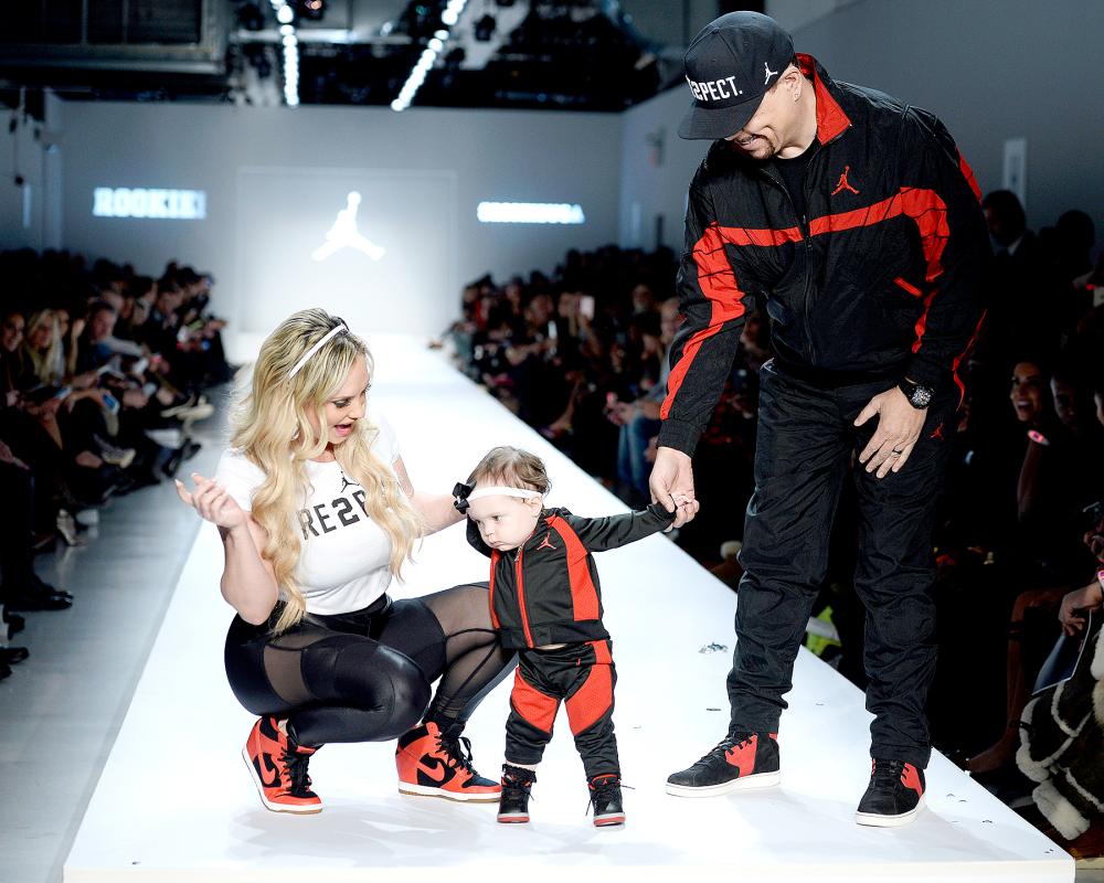 Coco Austin and Ice T walk the runway for Air Jordan for the Rookie USA collection during New York Fashion Week: The Shows at Gallery 3, Skylight Clarkson Sq on February 15, 2017 in New York City.