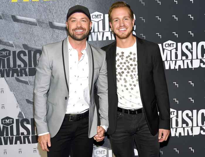 Cody Alan and Michael Trea Smith attend the 2017 CMT Music awards at the Music City Center on June 7, 2017 in Nashville, Tennessee.