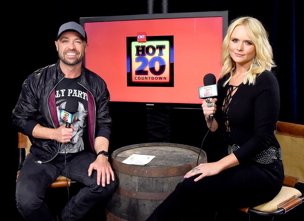 CMT radio host Cody Alan and singer Miranda Lambert attend the 2016 iHeartCountry Festival at The Frank Erwin Center on April 30, 2016 in Austin, Texas.