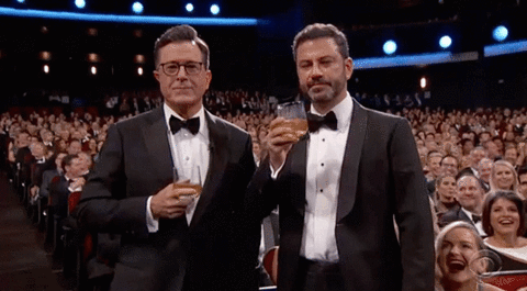 Colbert and Kimmel