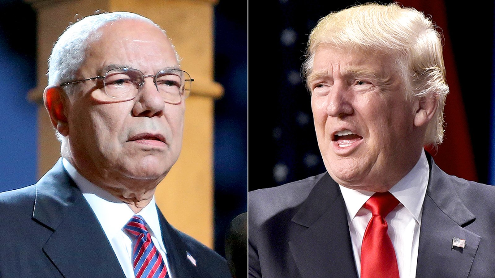 General Colin Powell and Donald Trump