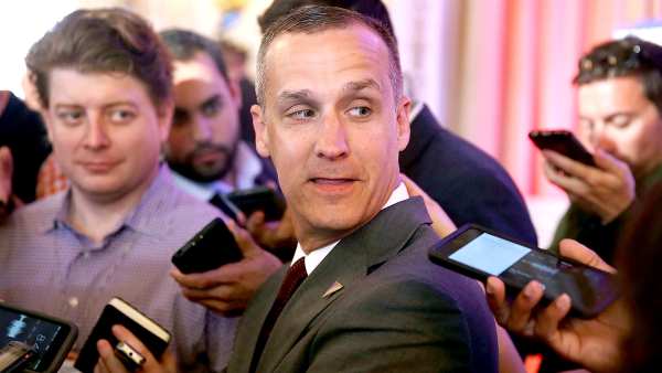 Corey Lewandowski campaign manager for Republican presidential candidate Donald Trump speaks with the media before former presidential candidate Ben Carson gives his endorsement to Mr. Trump at the Mar-A-Lago Club on March 11, 2016.