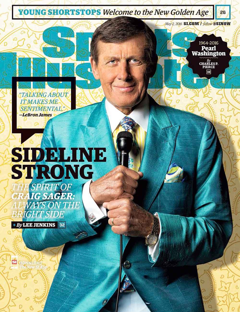 Craig Sager on the cover of 'Sports Illustrated'.