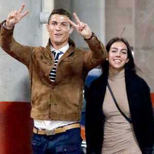 Cristiano Ronaldo and his girlfriend Georgina Rodriguez attending Alejandro Sanz's concert on December 5, 2016 in Madrid, Spain.