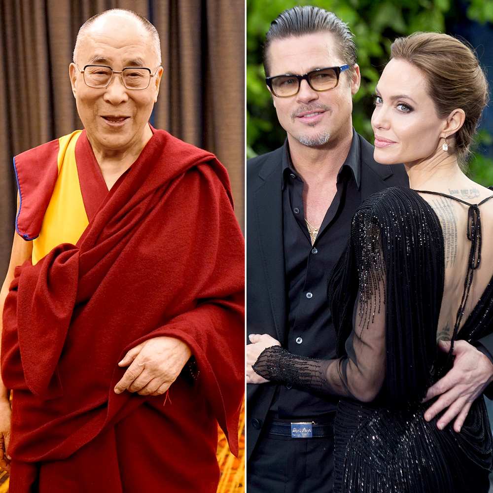 The Dalai Lama comments on Angelina Jolie and Brad Pitt's split.