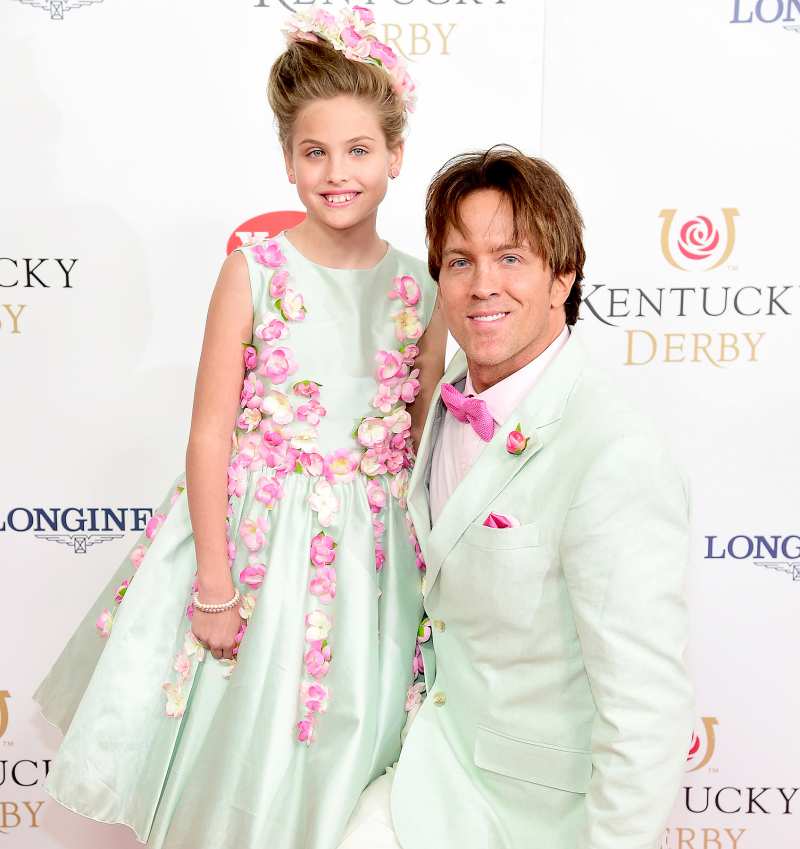 Dannielynn Birkhead and Larry Birkhead attend the 142nd Kentucky Derby at Churchill Downs on May 07, 2016 in Louisville, Kentucky.