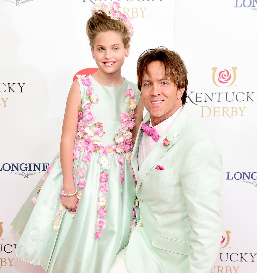 Dannielynn Birkhead and Larry Birkhead attend the 142nd Kentucky Derby at Churchill Downs on May 07, 2016 in Louisville, Kentucky.