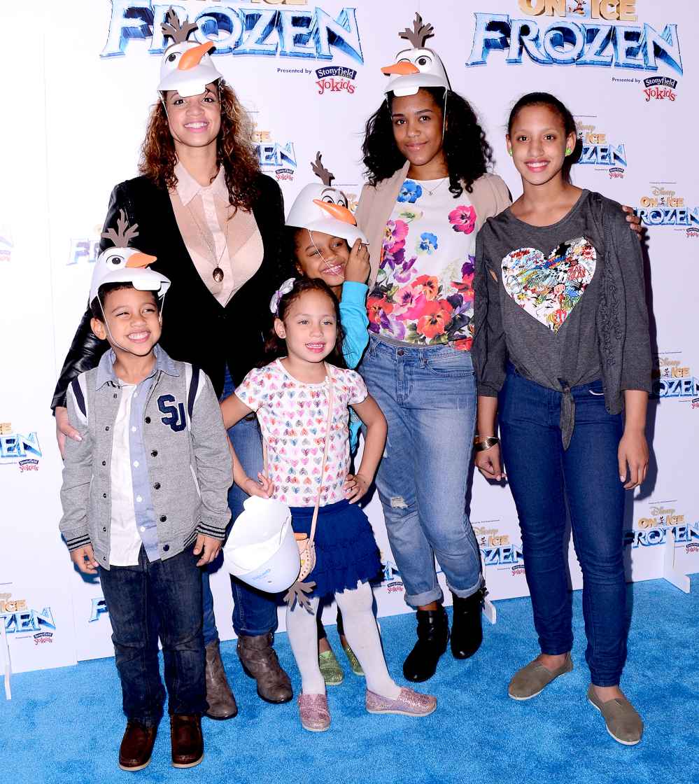 Dascha Polanco and her family attend Disney On Ice presents Frozen at Barclays Center on November 11, 2014 in New York City.
