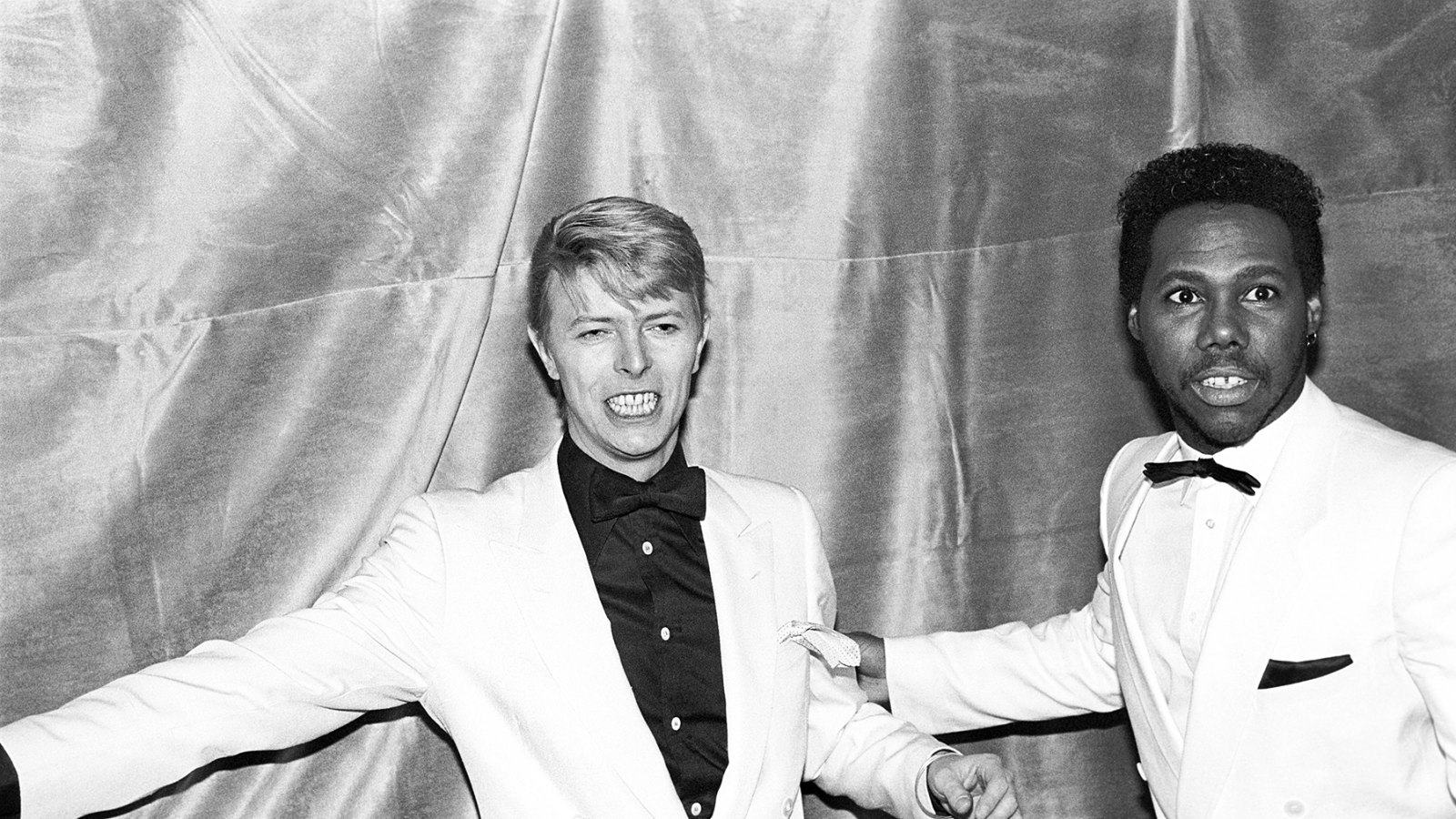 David Bowie and Nile Rodgers in 1983