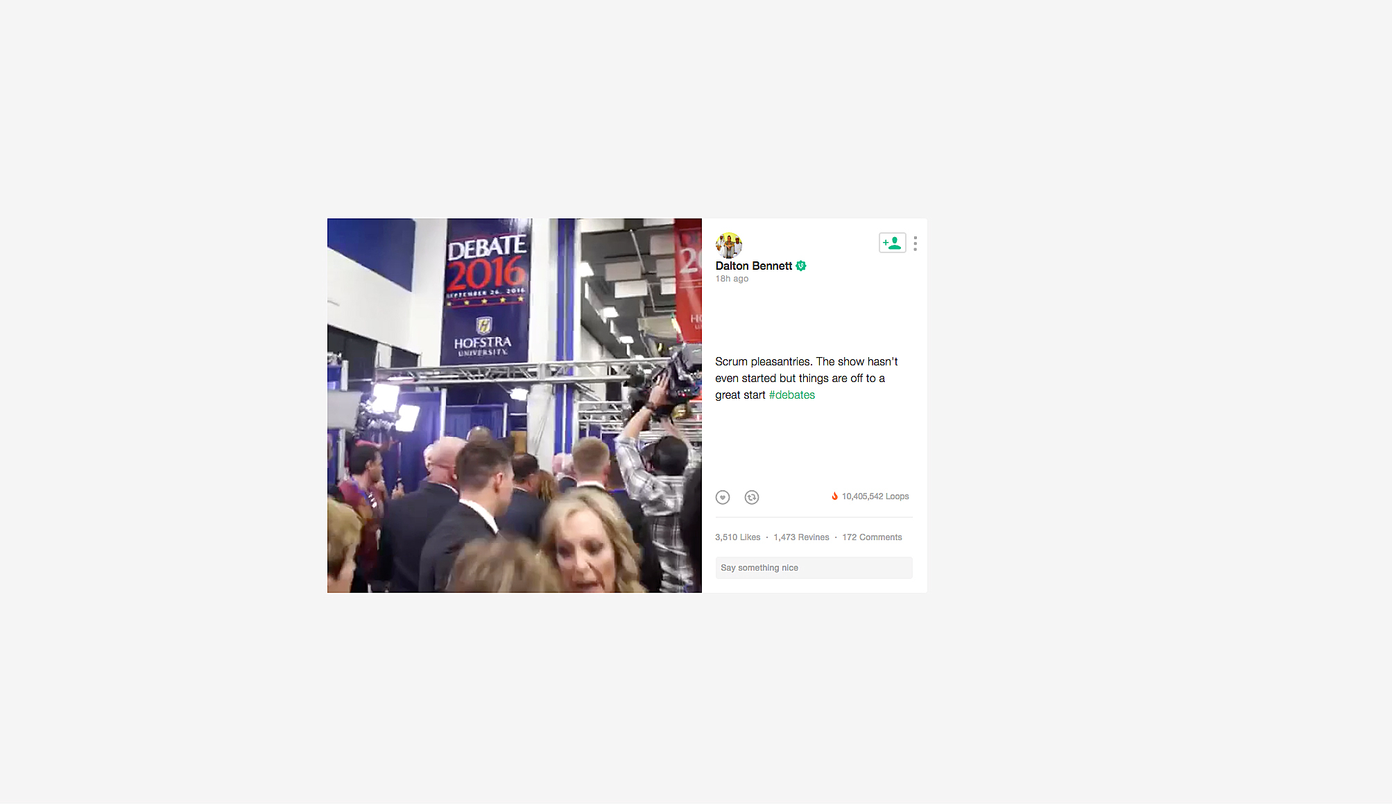 Thanks A Lot Bitch viral debate reporter