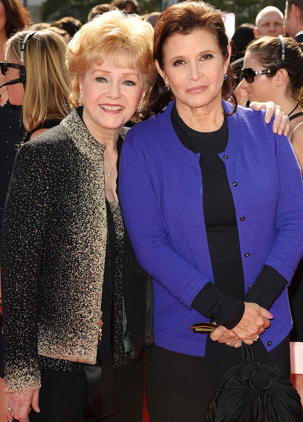 Debbie Reynolds and Carrie Fisher