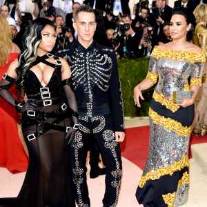Nicki Minaj, Jeremy Scott, and Demi Lovato
