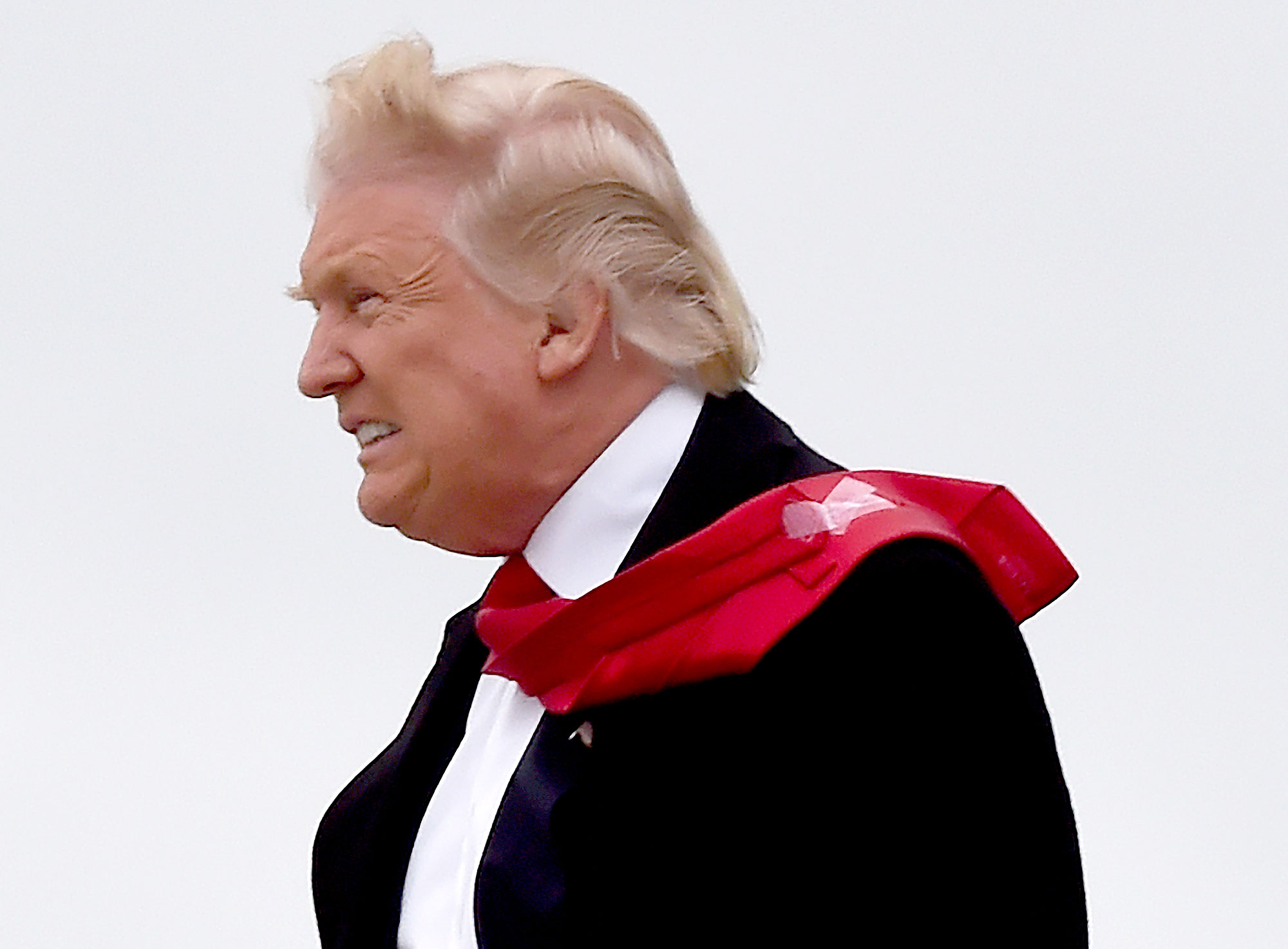 Donald Tie Is Held With Scotch Tape: