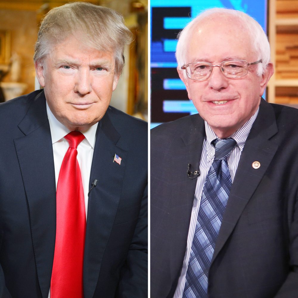 Donald Trump and Bernie Sanders