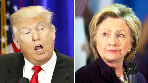 Donald Trump and Hillary Clinton