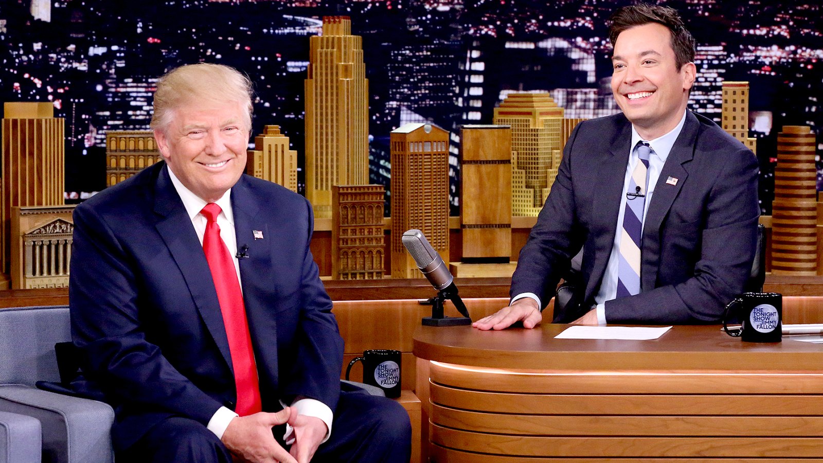 Donald Trump during an interview with host Jimmy Fallon on September 15, 2016
