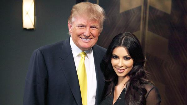 Kim Kardashian and Donald Trump