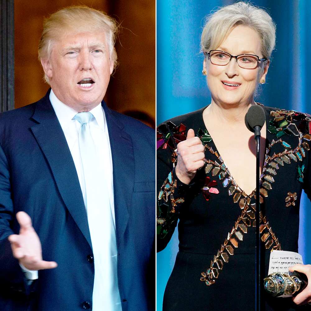 Donald Trump and Meryl Streep