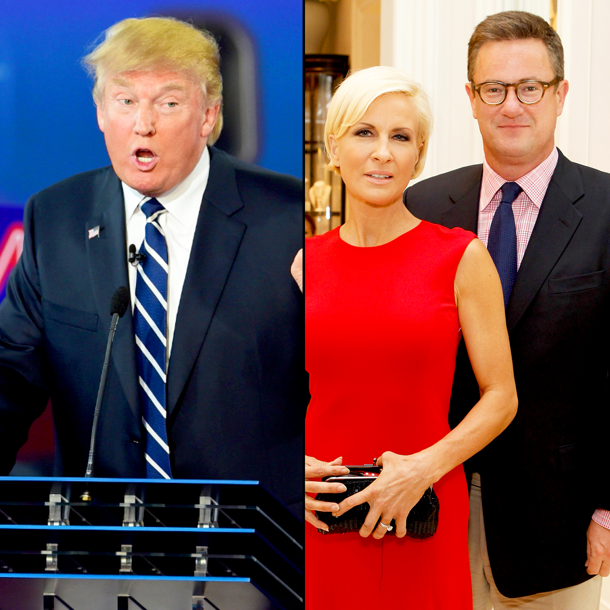 Donald Trump, Joe Scarborough and Mika Brzezinski