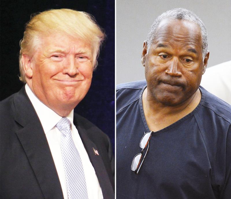Donald Trump and O.J. Simpson