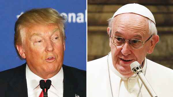 Donald Trump and Pope Francis