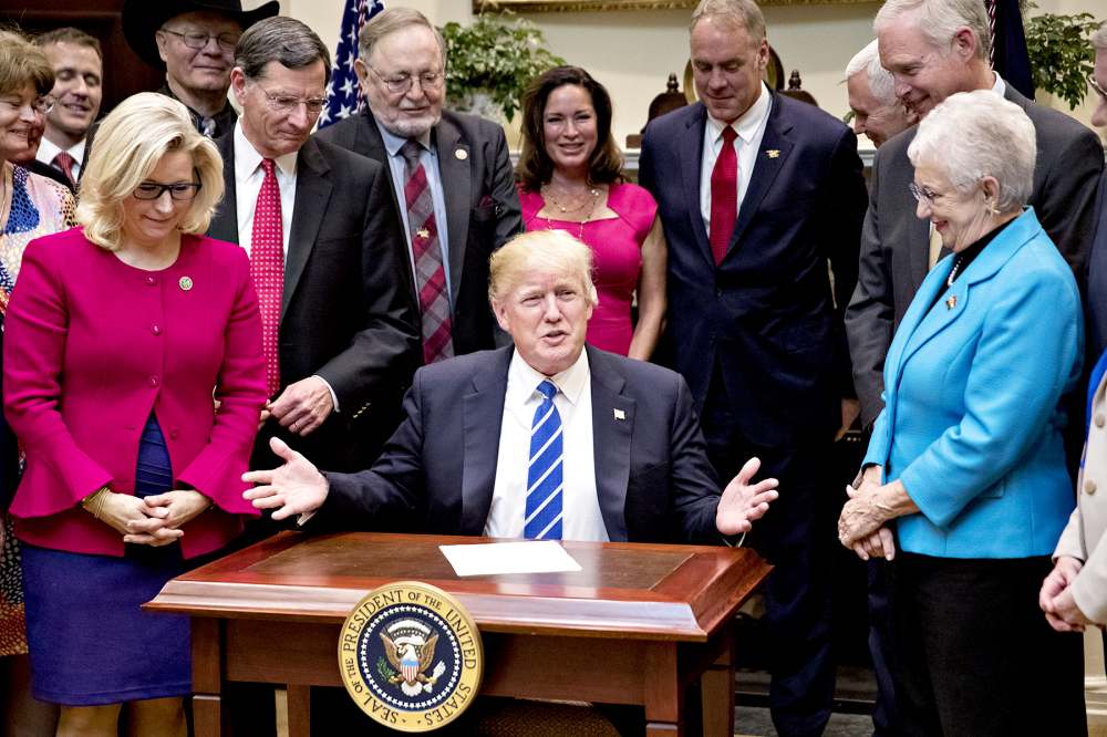 Donald Trump speaks during a bill signing ceremony in the Roosevelt Room of the White House in Washington, D.C., U.S., on Monday, March 27, 2017.