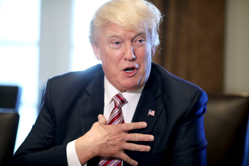 Donald Trump speaks during a meeting with the Congressional Black Caucus Executive Committee in the Cabinet Room at the White House March 22, 2017 in Washington, DC.