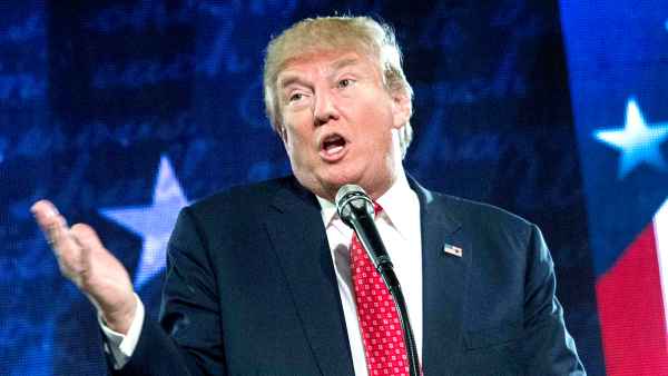 US Republican presidential candidate Donald Trump speaks at a rally at Liberty University in Lynchburg, Virginia, January 18, 2016.