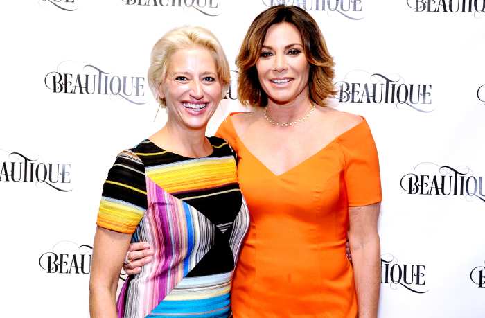 Dorinda Medley and Luann de Lesseps attend a 'Luxury Living' magazine relaunch party at Beautique in New York City on June 23, 2016.