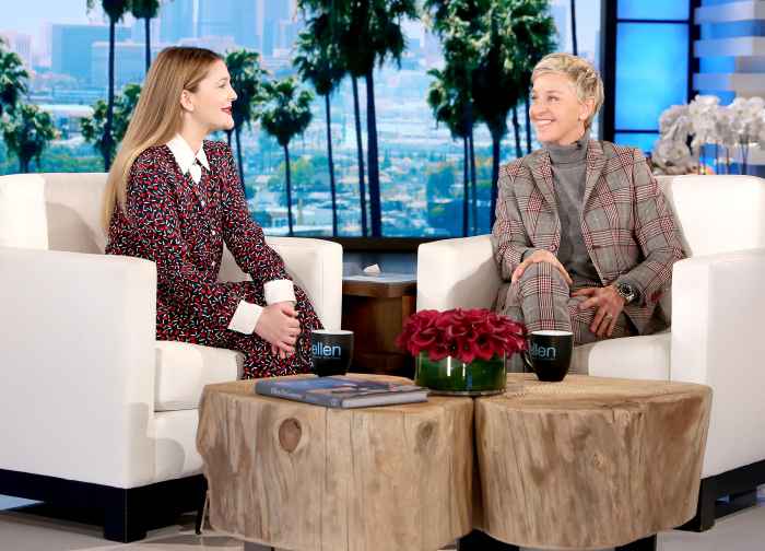 Drew Barrymore and Ellen DeGeneres