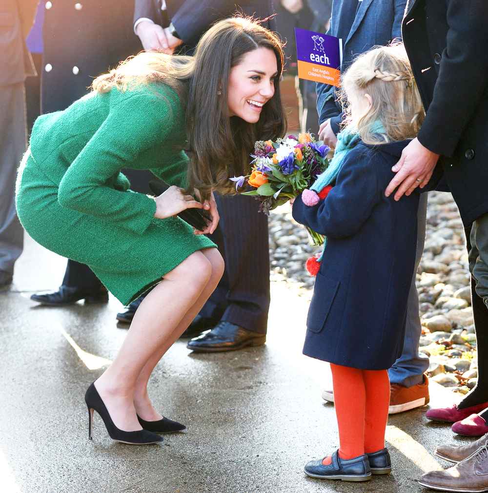 Catherine, Duchess of Cambridge arrives to receive an update on The Nook Appeal at EACH on January 24, 2017 in Quidenham, Norfolk.