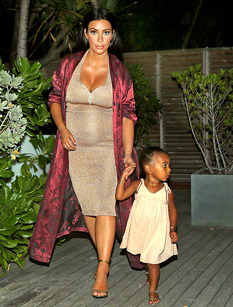 Kim Kardashian and North West