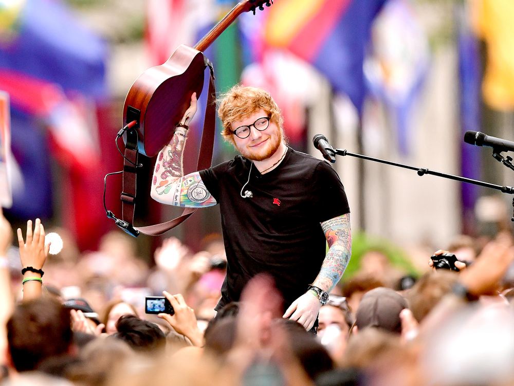 Ed Sheeran performs on NBC's 'Today' show at Rockefeller Center on July 6, 2017 in New York City.