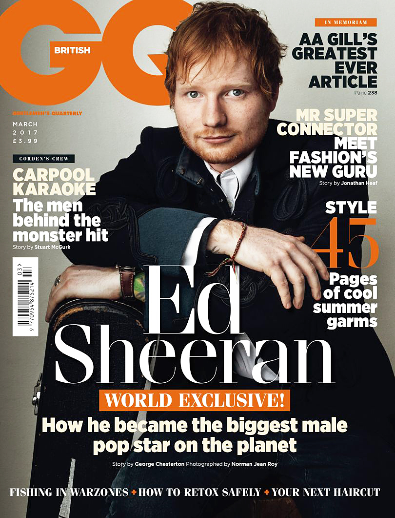 Ed Sheeran British GQ cover