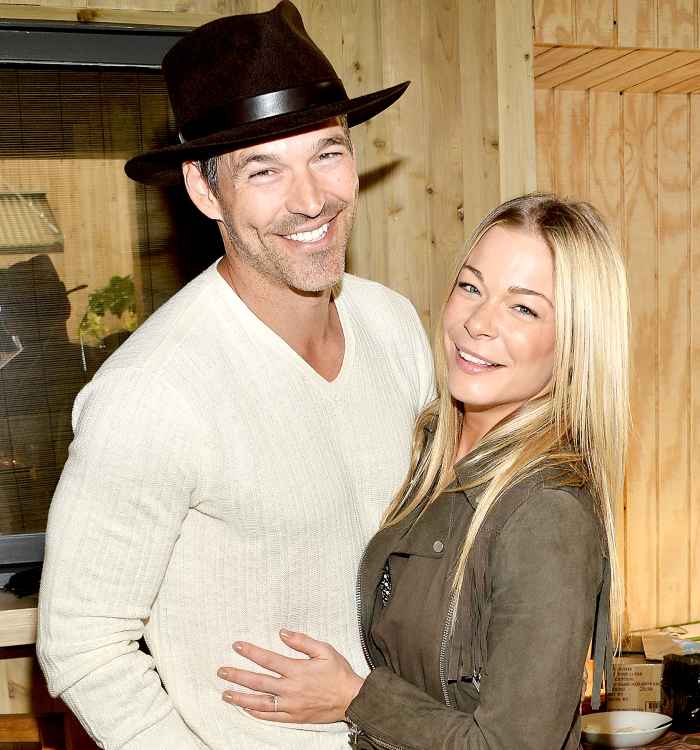 Eddie Cibrian and LeAnn Rimes attend the Project Angel Food presents in concert with Andrew von Oeyen on March 22, 2015 in Malibu, California.