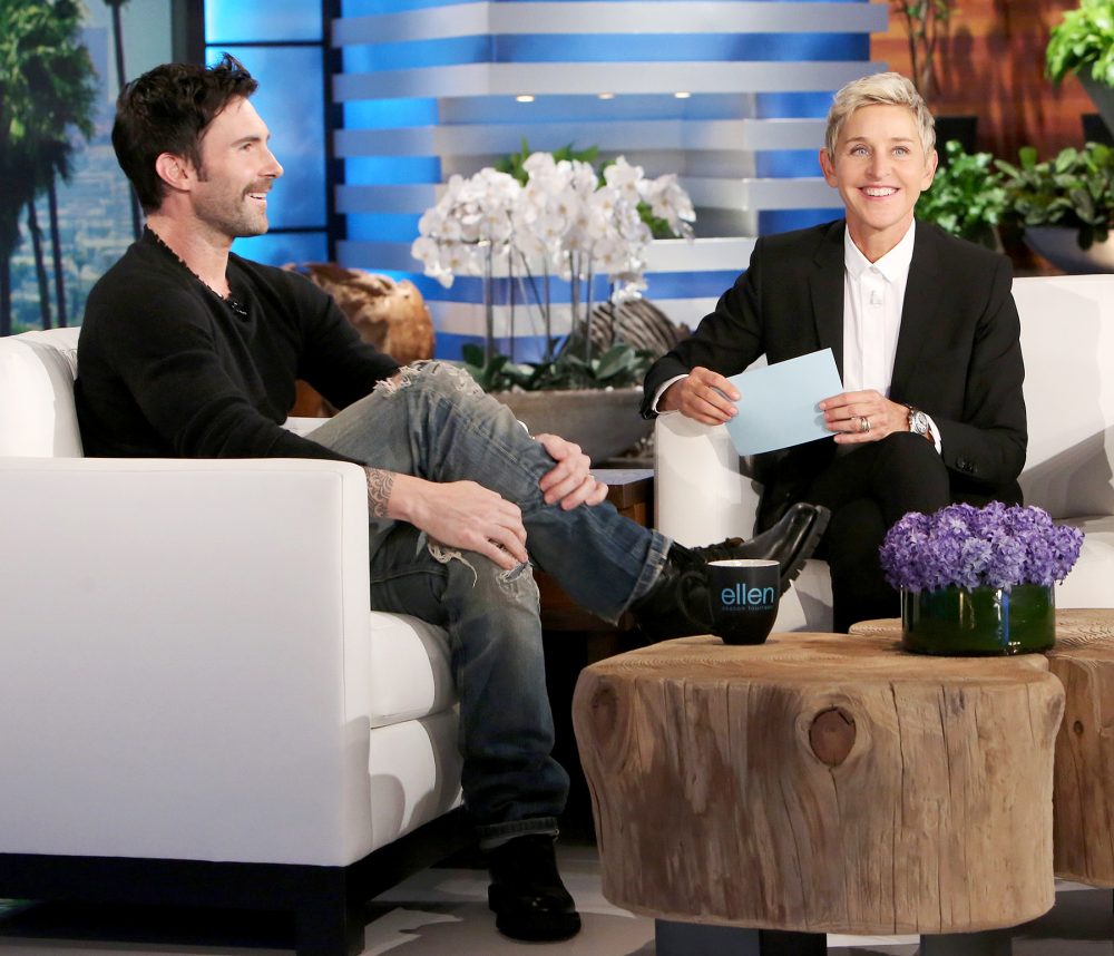 Adam Levine on 'The Ellen DeGeneres Show.'