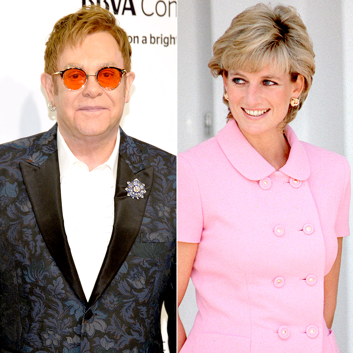 Elton John and Princess Diana