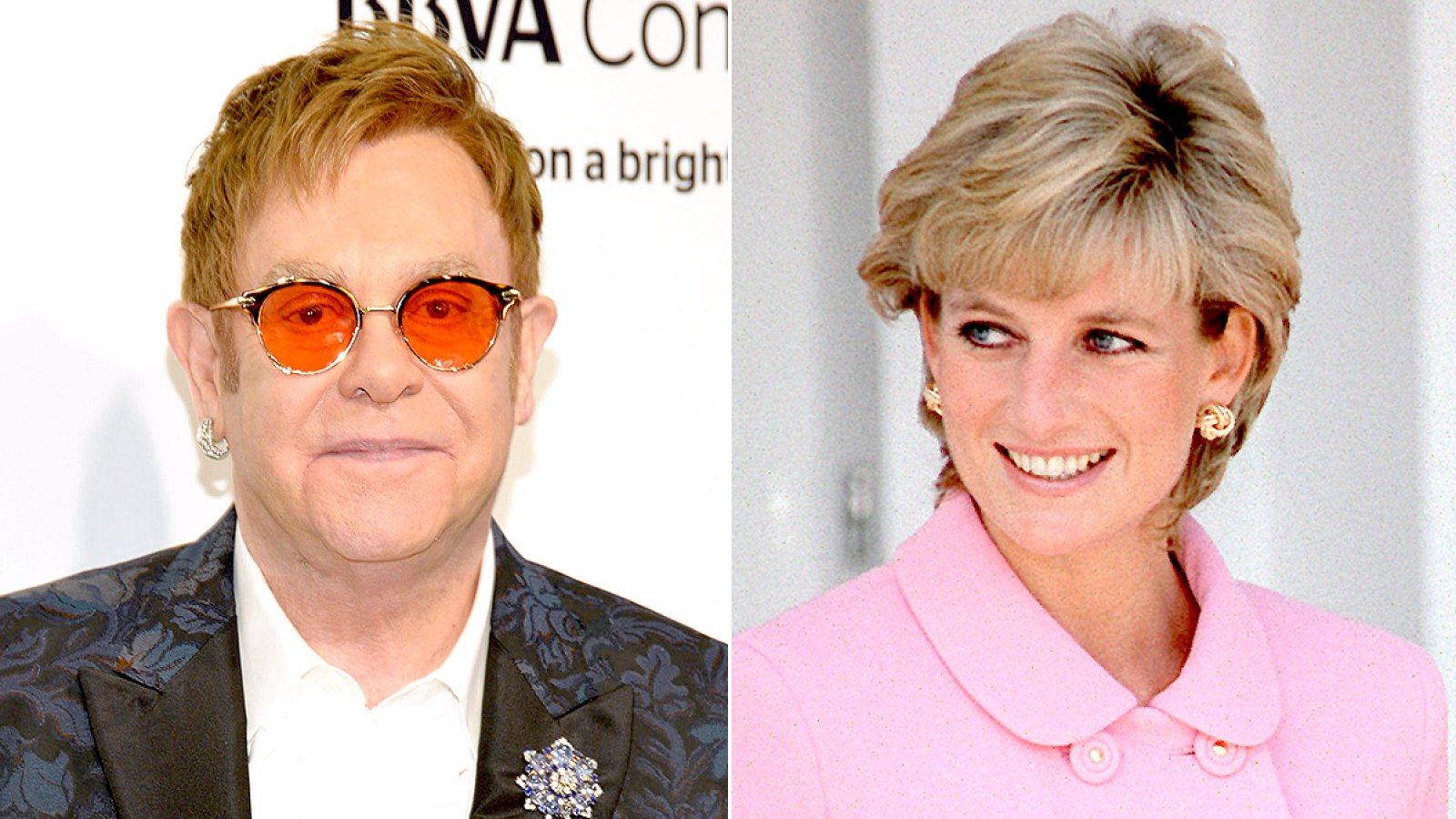 Elton John and Princess Diana