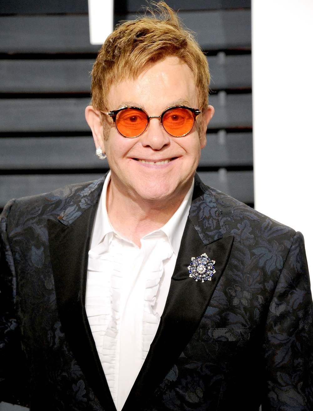 Elton John attends the 2017 Vanity Fair Oscar Party hosted by Graydon Carter at Wallis Annenberg Center for the Performing Arts on February 26, 2017 in Beverly Hills, California.
