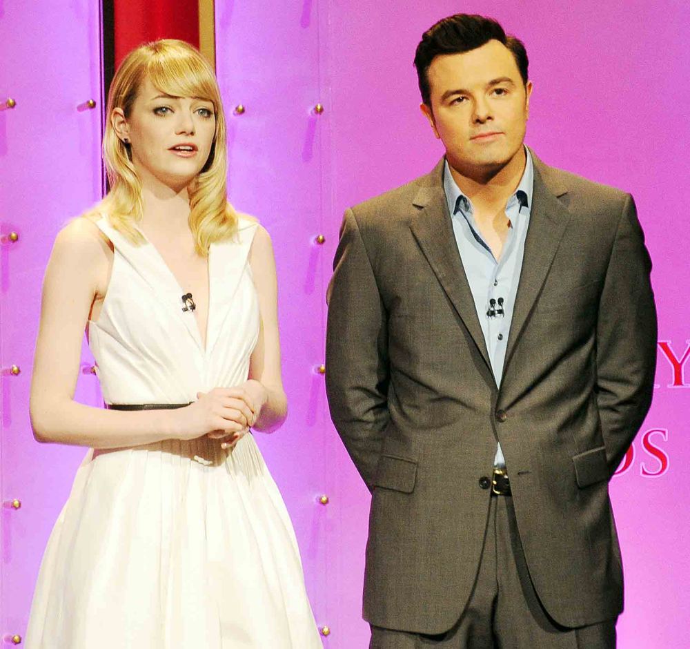 Emma Stone Seth McFarlane Harvey Weinstein