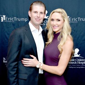 Eric Trump and Lara Trump attend the 9th Annual Eric Trump Foundation Golf Invitational Auction & Dinner at Trump National Golf Club Westchester on September 21, 2015 in Briarcliff Manor, New York.