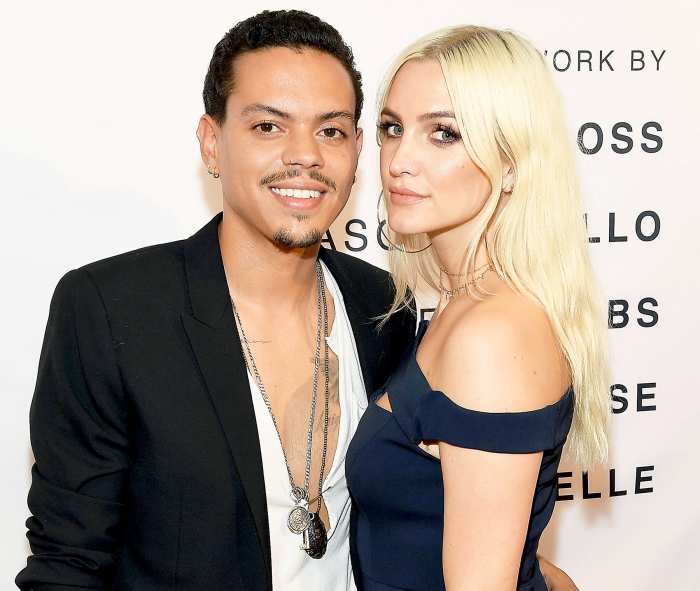 Evan Ross and Ashlee Simpson attend Art with a Cause on July 27, 2017 in Los Angeles, California.