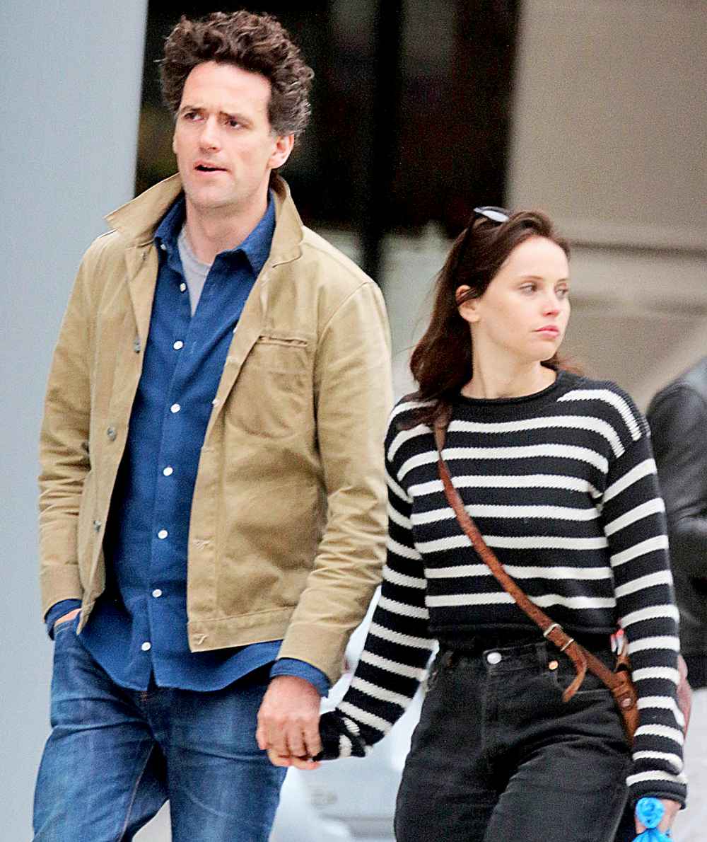 Felicity Jones and Charles Guard go for a Walk in the East Village April 30, 2017.