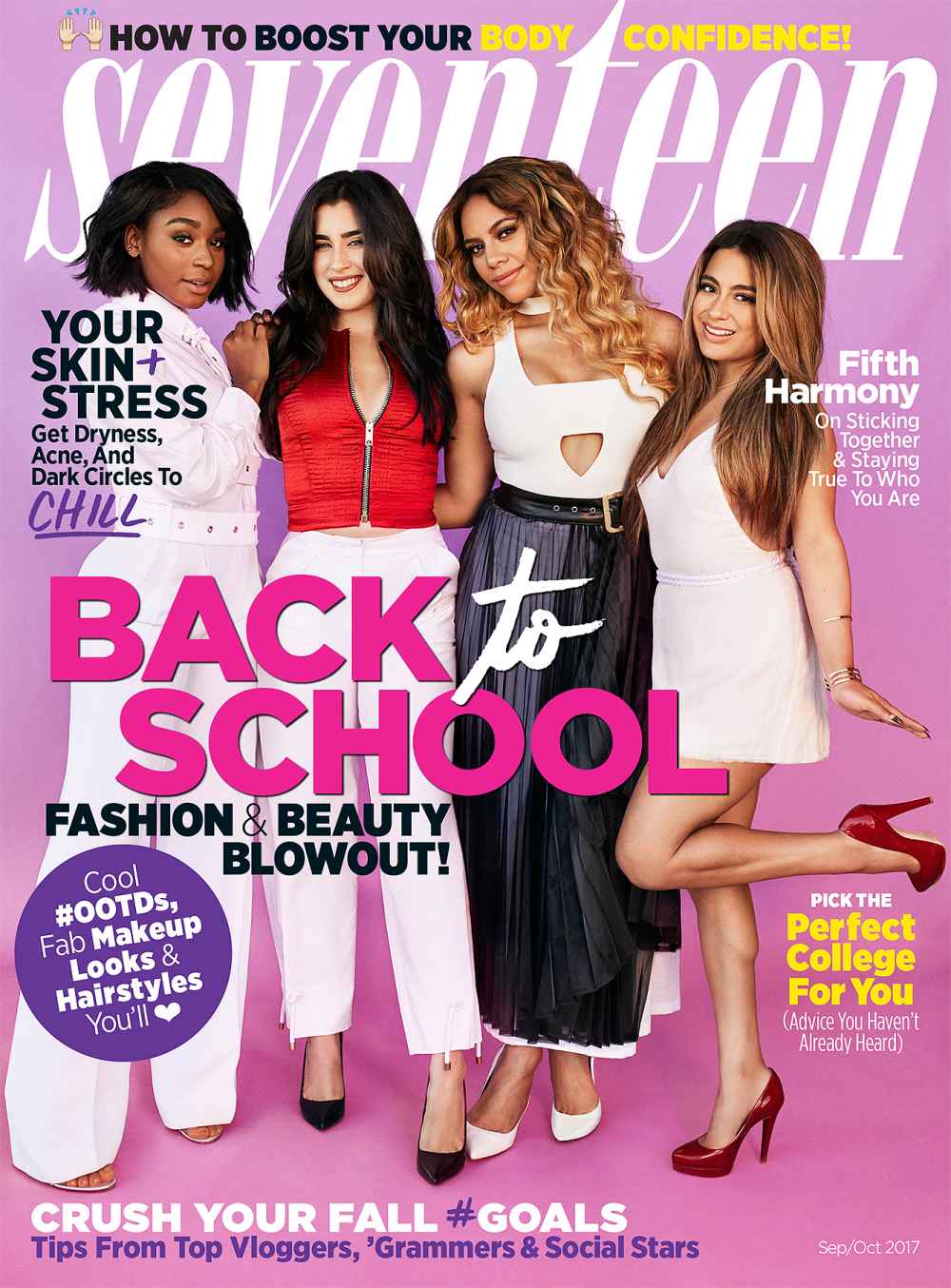 Fifth Harmony on the cover of Seventeen.