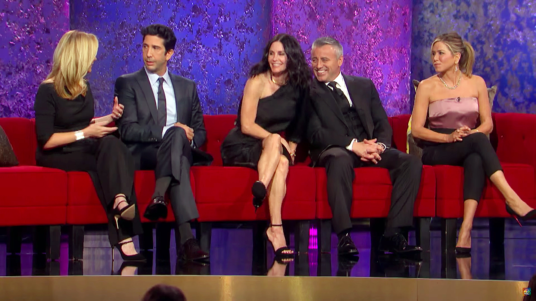 The Friends stars unite for NBC's James Burrows tribute