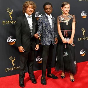 Gaten Matarazzo, Caleb McLaughlin and Millie Bobby Brown
